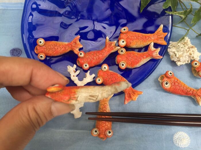 金魚(ちょうてんがん)の箸置き☆☆☆