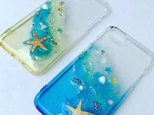 【100均パーツで】スマホカバーを夏バージョンにリメイク