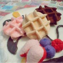 フェルトワッフルの作り方(縁なしバージョン)