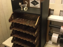 ダイソーの書類収納ラックをアイアン風に。そして使いやすく。