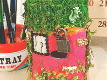 ペットボトルと100均材料で作る♪ジャングル貯金箱♡