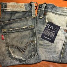 ヒップポケットを利用★ ジーンズリメイクのシザーバッグ