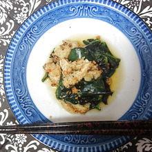 丘わかめとうす揚げの和え物///夏にぴったりの一品