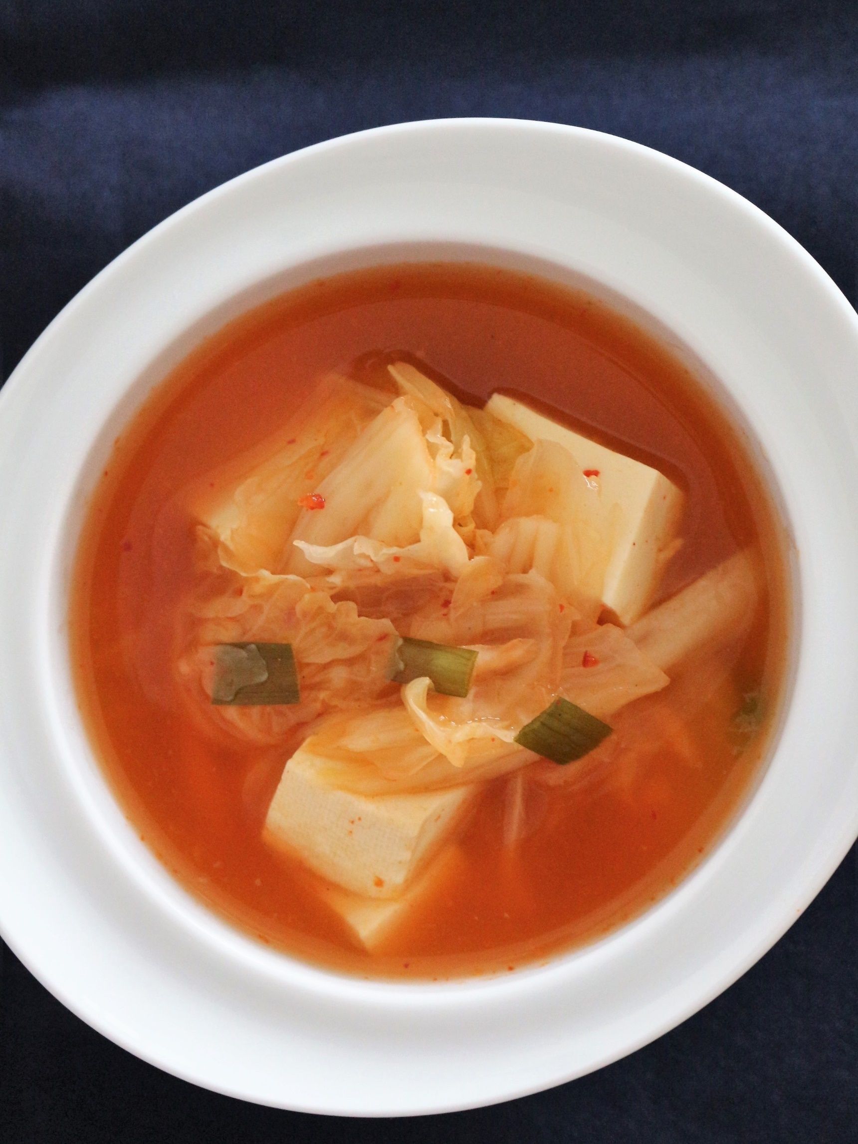 簡単・キムチ豆腐スープ（김치두부국）。