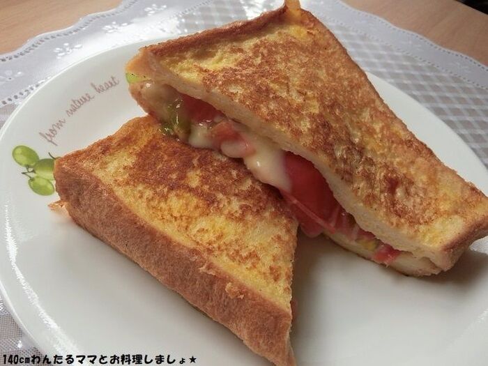 簡単★トマトとチーズのフレンチトースト