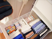 家にすぐある物で収納を見易く!