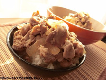 電子レンジで簡単★豚丼