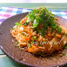 簡単すぎるソーメンリメイクレシピ♪ ソーメンキムチちゃんぷる