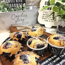 森永ホットケーキミックス♡ブルーベリー胡桃マフィン