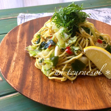 冷え性の緩和効果☆お昼ご飯に‼大葉ちりめんの塩焼きそば