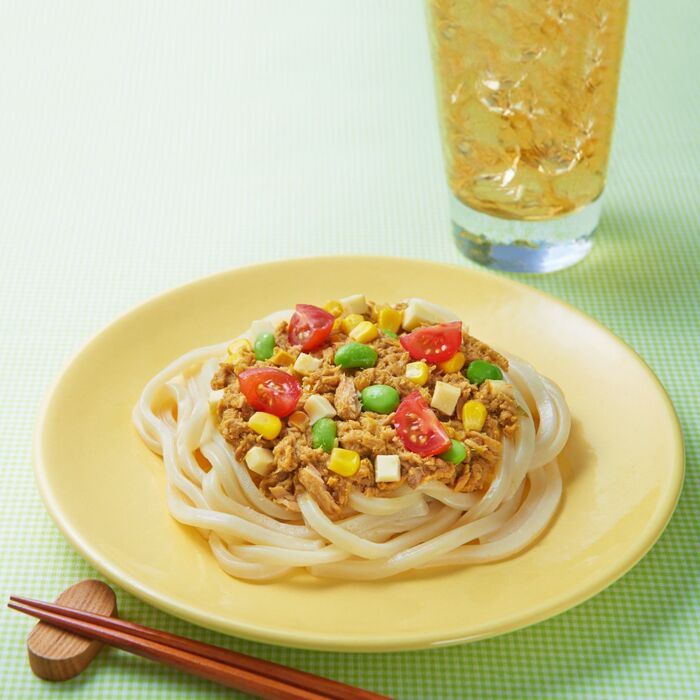 カレーで元気に!「ツナと枝豆のドライカレーうどん」