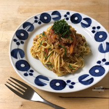 簡単時短♪フレッシュトマトとツナの焦がし醤油パスタ