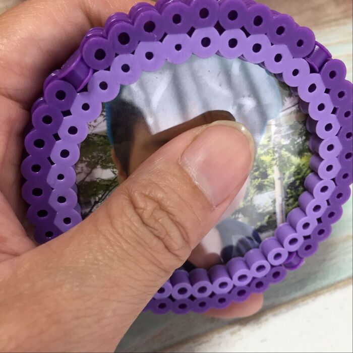 敬老の贈り物に!5歳でも作れた♪フォトマグネット