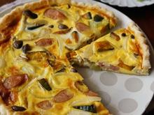 秋のおもてなしにいかが?かぼちゃときのこのお手軽キッシュ