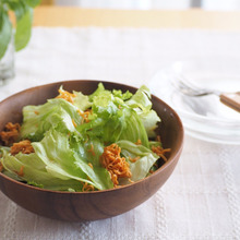 レタスとラーメンスナックのサラダ♪3分で作り置きにも