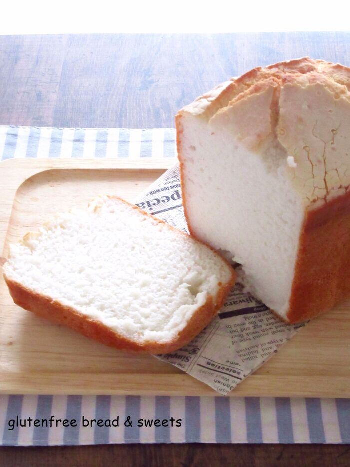 ホームベーカリーでふわふわ米粉食パン