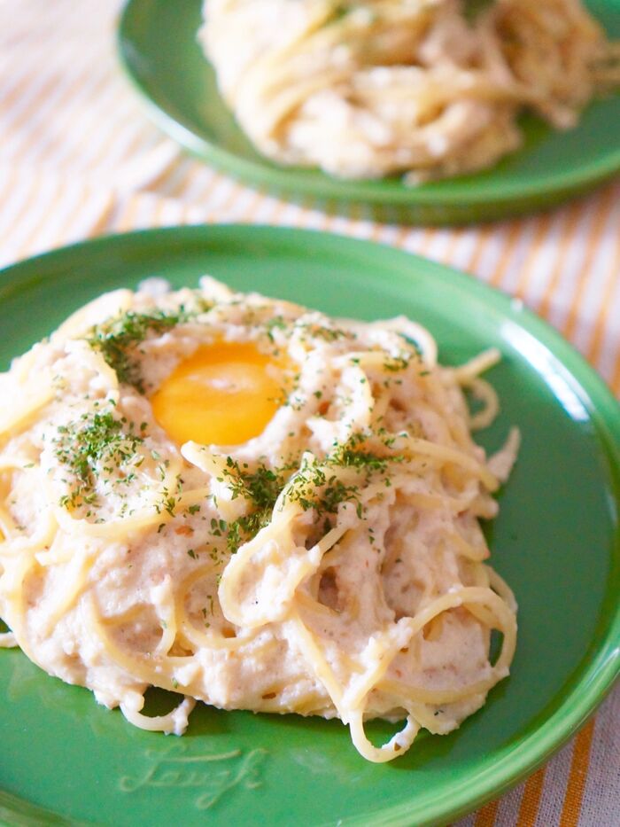 ちくわと豆乳でヘルシー!体に良いのに名前は「和(ワ)ルボナーラ」