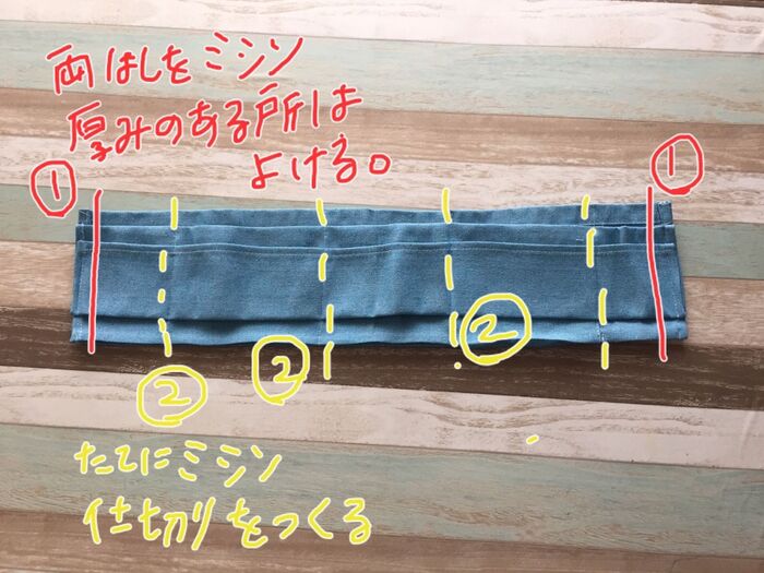 仕切りながら仕上げます
