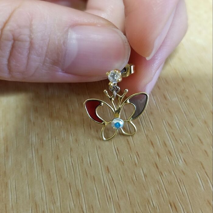 ⬛ちょうちょのピアスの作り方