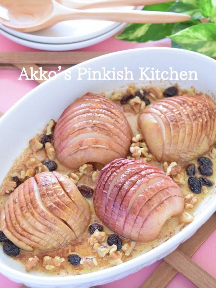 秋味♡『ハッセルバックアップル』 りんごのハッセルバックを作りました♪