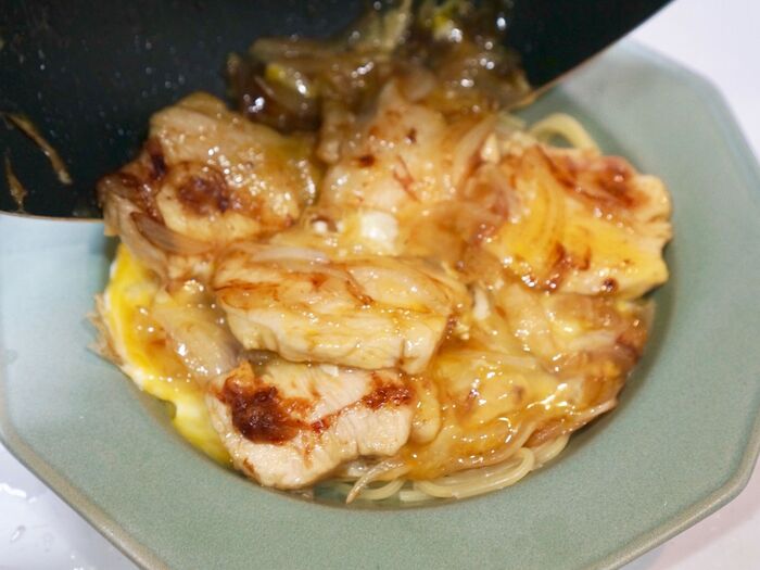 麺の上にのせちゃいましょう