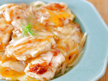 むね肉と玉子で安くてボリューム満点!「親子パスタ」