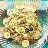 おいしく食べて美肌に役立つ!【さんまとすだちの混ぜ寿司】