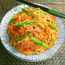 主役は肉!豚バラと切り干しのコチュマヨきんぴら