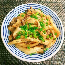 速攻3分!付け合せやおつまみに♡にんにくチーズ醤油エリンギ