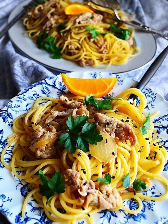 主婦のパパッとランチ♥豚ぽんパスタ【*簡単 *時短 *節約】10分~20分