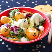 ハロウィンにオススメ!ジャックミートのボールサラダ