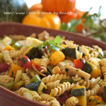 5色のファイトケミカルスパスタ料理★野菜たっぷりな♪フジッリ