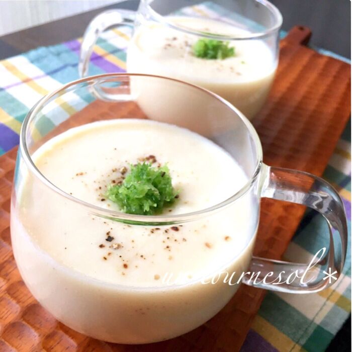 夏バテ防止効果‼乳製品不使用☆ホワイト冬瓜ポタージュ