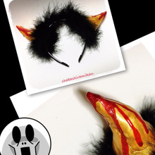 怖すぎ!?プチプラで作るデビルカチューシャ