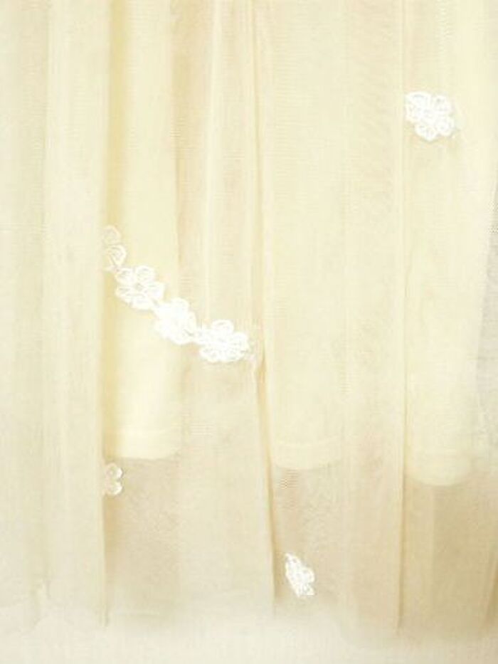 ダイソーのケミカルレース フラワーでリメイク&シミ隠し