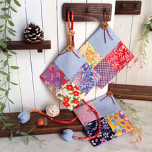 華やか♡ちりめんパッチワーク♡飾れる和風コースター