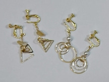 100均パーツで簡単イヤリング