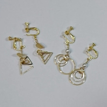 100均パーツで簡単イヤリング