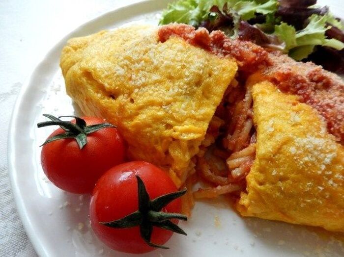なんだか懐かしいお味~♪大人も子供も大好きなオムスパ
