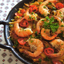 海老のパスタパエリア