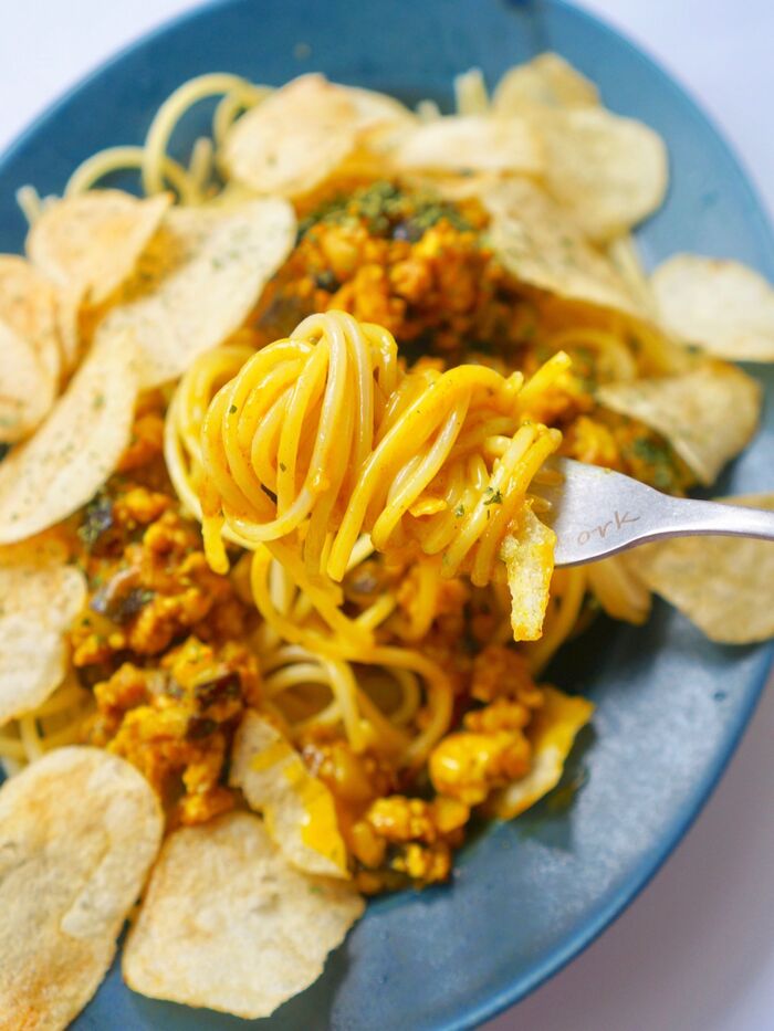 ポテチを潰しながら混ぜてお召し上がり下さい