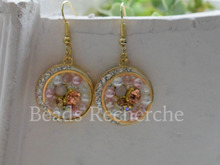 ダイソーのパーツで素敵なピアス