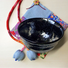 艶やか♡ ダイソー黒塗りの〜ご飯茶碗