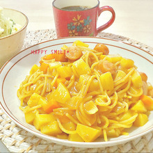 子供も大人も大好き♡もちトロ〜なカレーナポリタン