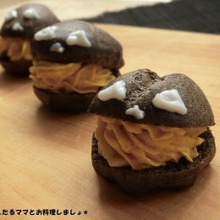 簡単★カボチャのハロウィンプチシュー