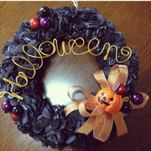 ペパナプを使って☆ハロウィンリース