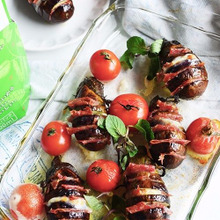 ハッセルバック♥ナス、サラミ、チーズ焼き【*トースター *野菜のおやつ *野菜のおつまみ】10分~