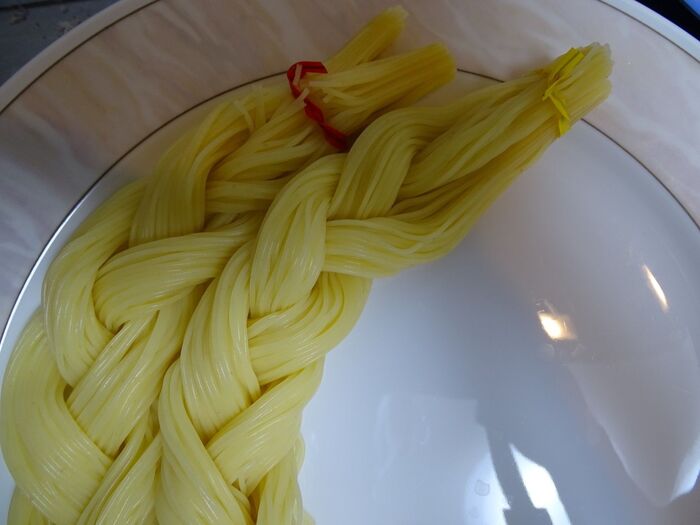 「天使の髪の毛」三つ編み