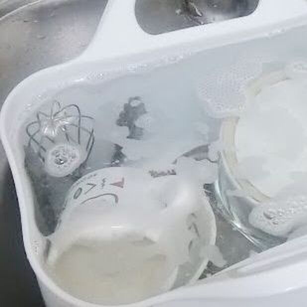 シンクで邪魔になりにくい洗い桶