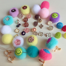 ゆめかわいい〜♡イヤリング♡デコレーションボールで簡単♡